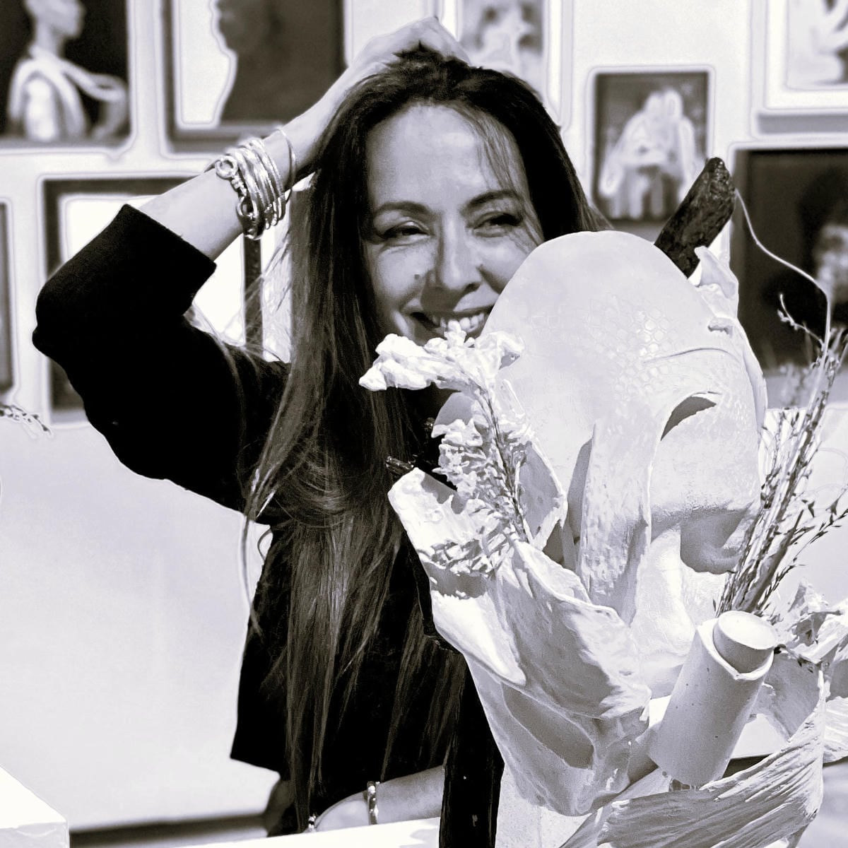 Portrait of contemporary artist Jasmine Pradissitto