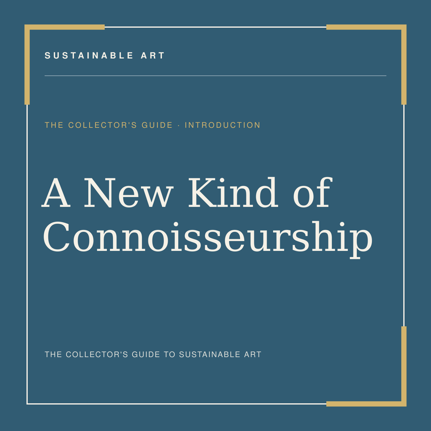 A New Kind of Connoisseurship, guide header