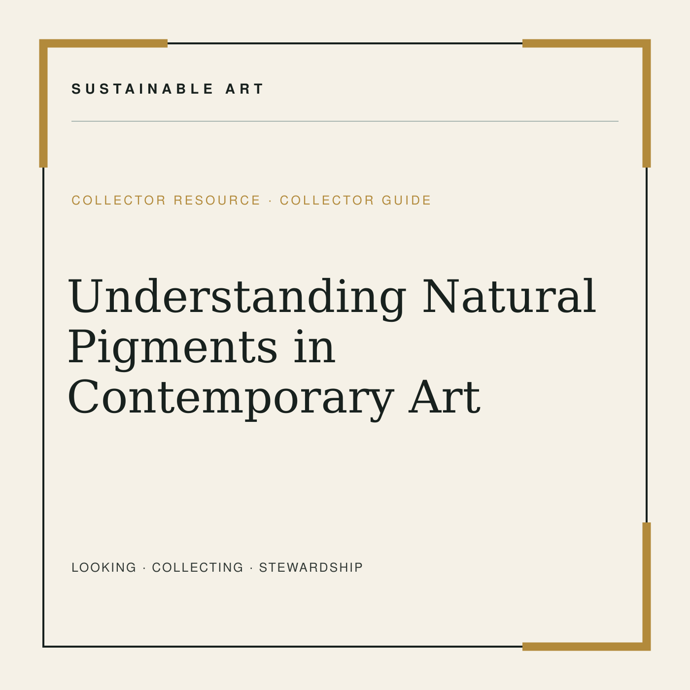 Understanding Natural Pigments in Contemporary Art, guide header