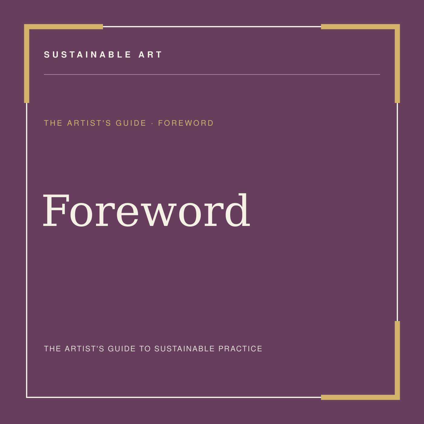 Foreword, guide header