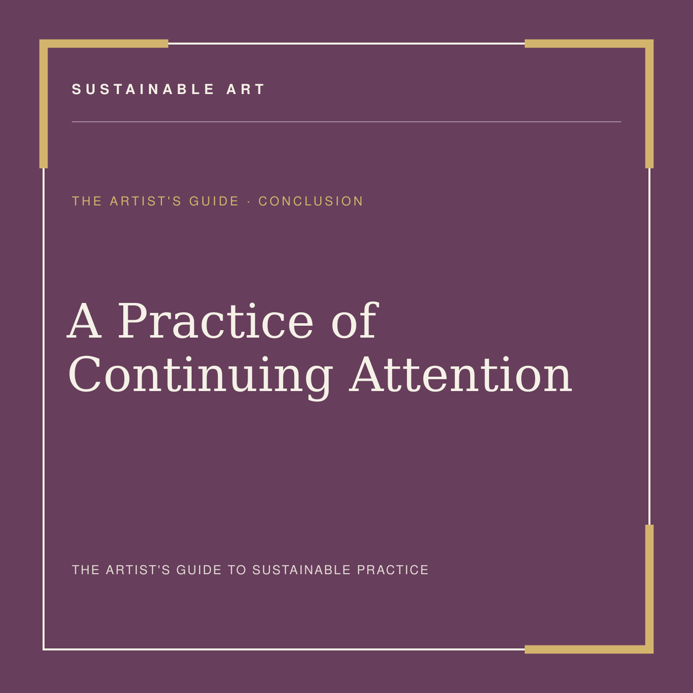 A Practice of Continuing Attention, guide header