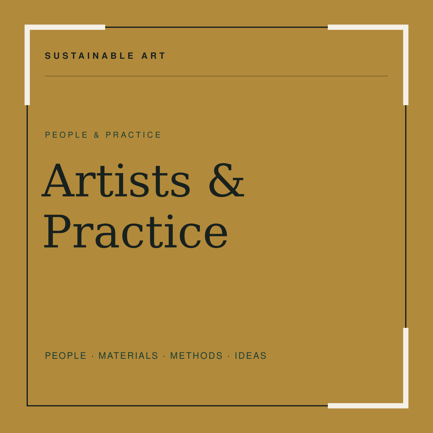 Artists and Practice on Sustainable Art